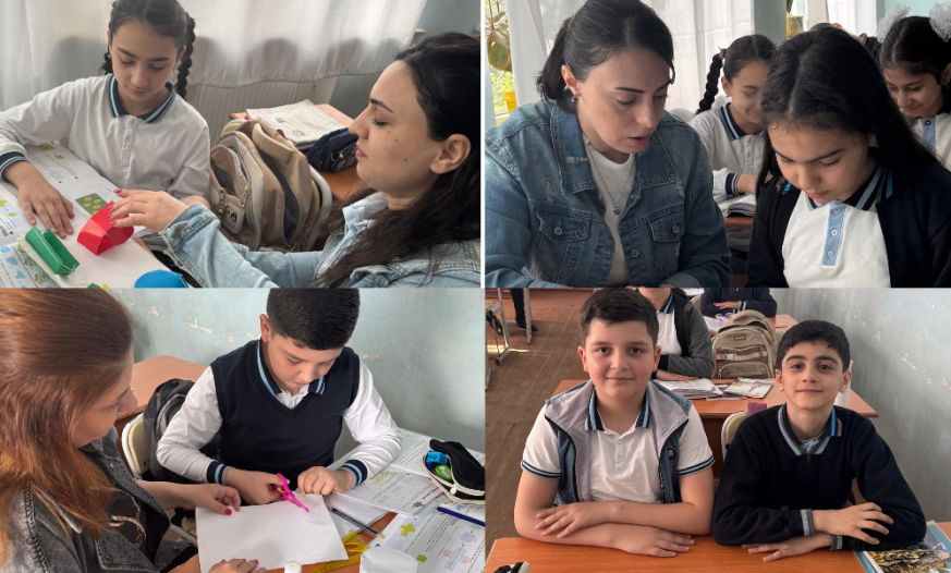 Dərsdə olmaq, birlikdə maket hazırlamaq tam başqa hiss idi