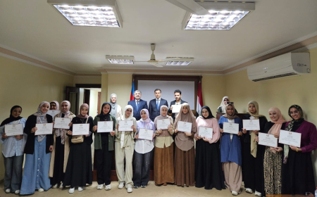 Qahirə Universitetində Azərbaycan dilini öyrənən tələbələrə sertifikat təqdim olunub   