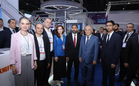 SOCAR və “Uzbekneftegaz” rəhbərləri BANM tələbələri ilə görüşüblər 