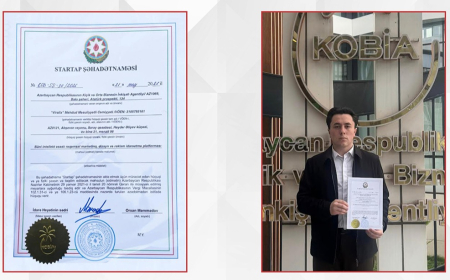 BMU tələbəsinin layihəsinə “Startap” şəhadətnaməsi verilib 