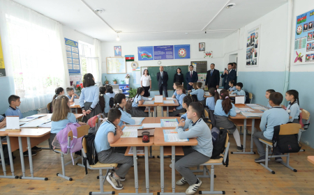 Nazir Qaxda tədris prosesi ilə tanış olub 