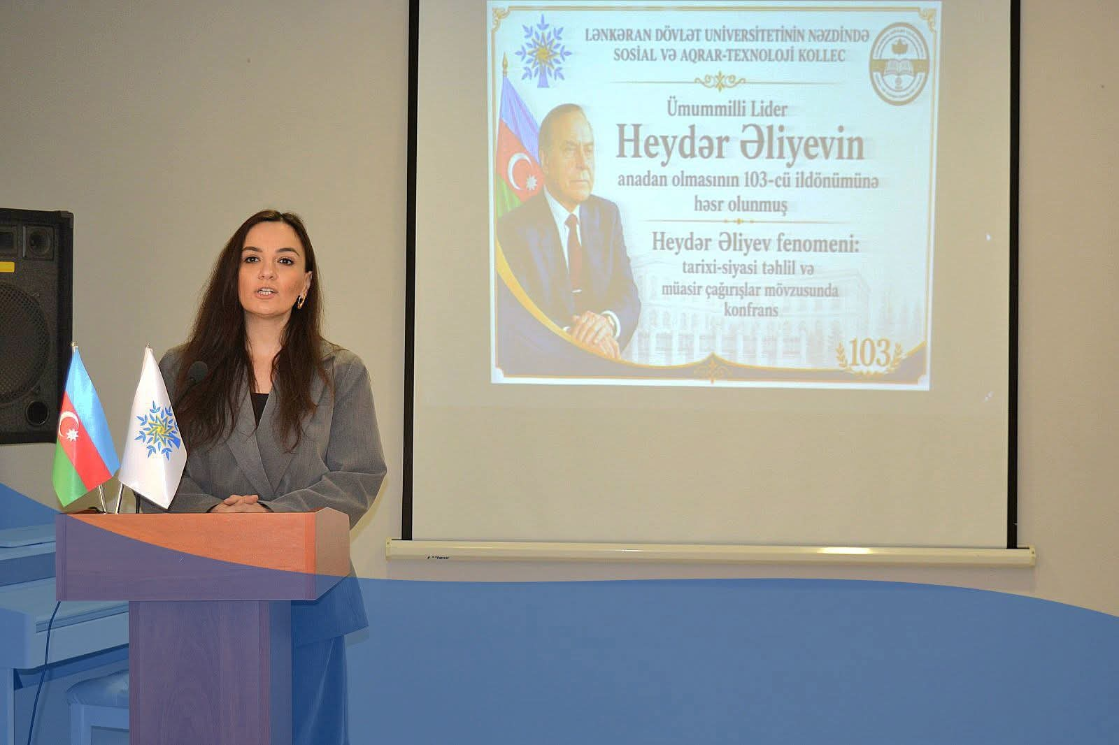 Sosial və Aqrar-Texnoloji Kollecdə Ulu Öndərin xatirəsinə həsr olunmuş konfrans keçirilib