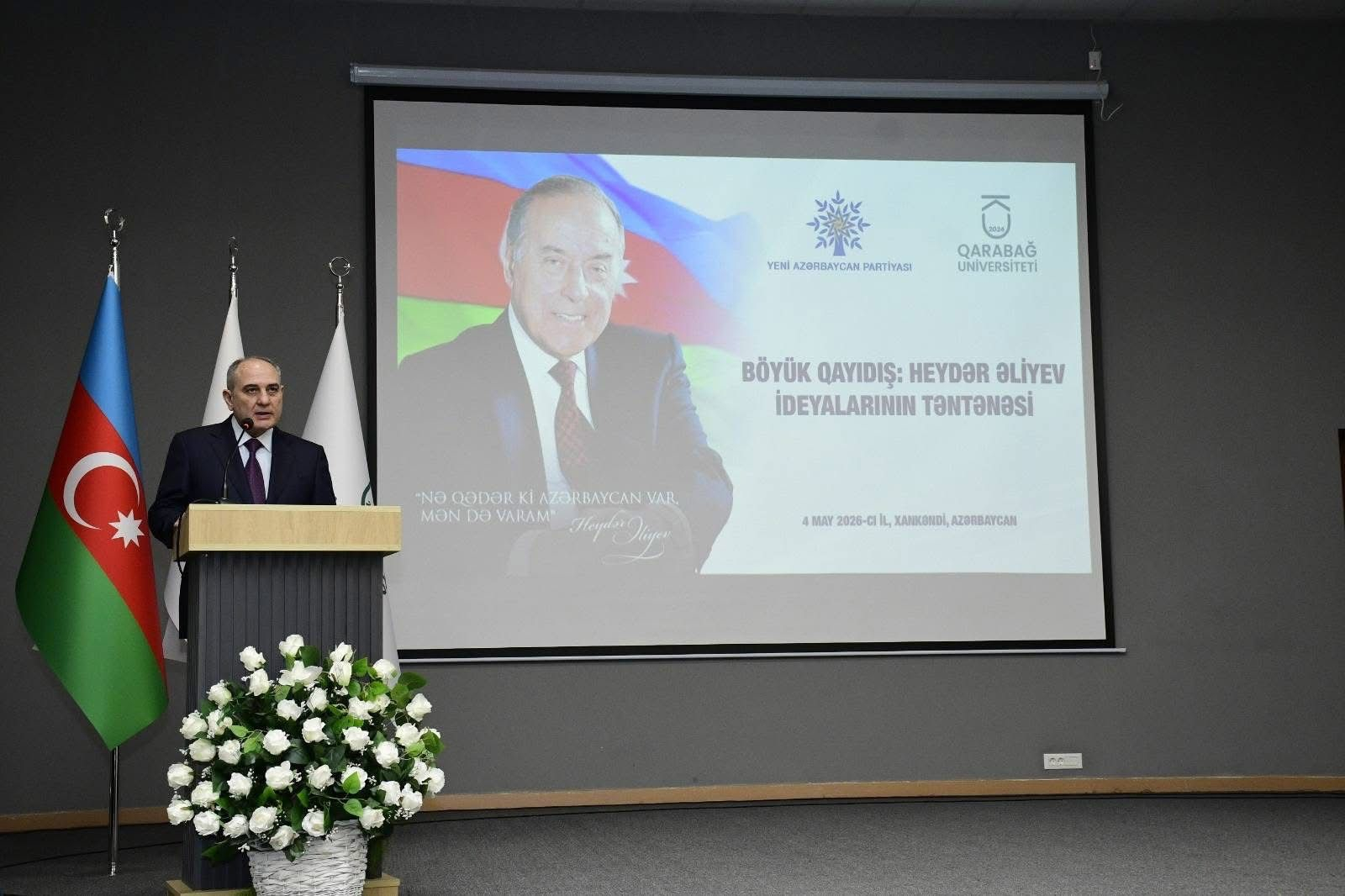 Qarabağ Universitetində Heydər Əliyevin ideyalarına həsr olunan tədbir keçirilib