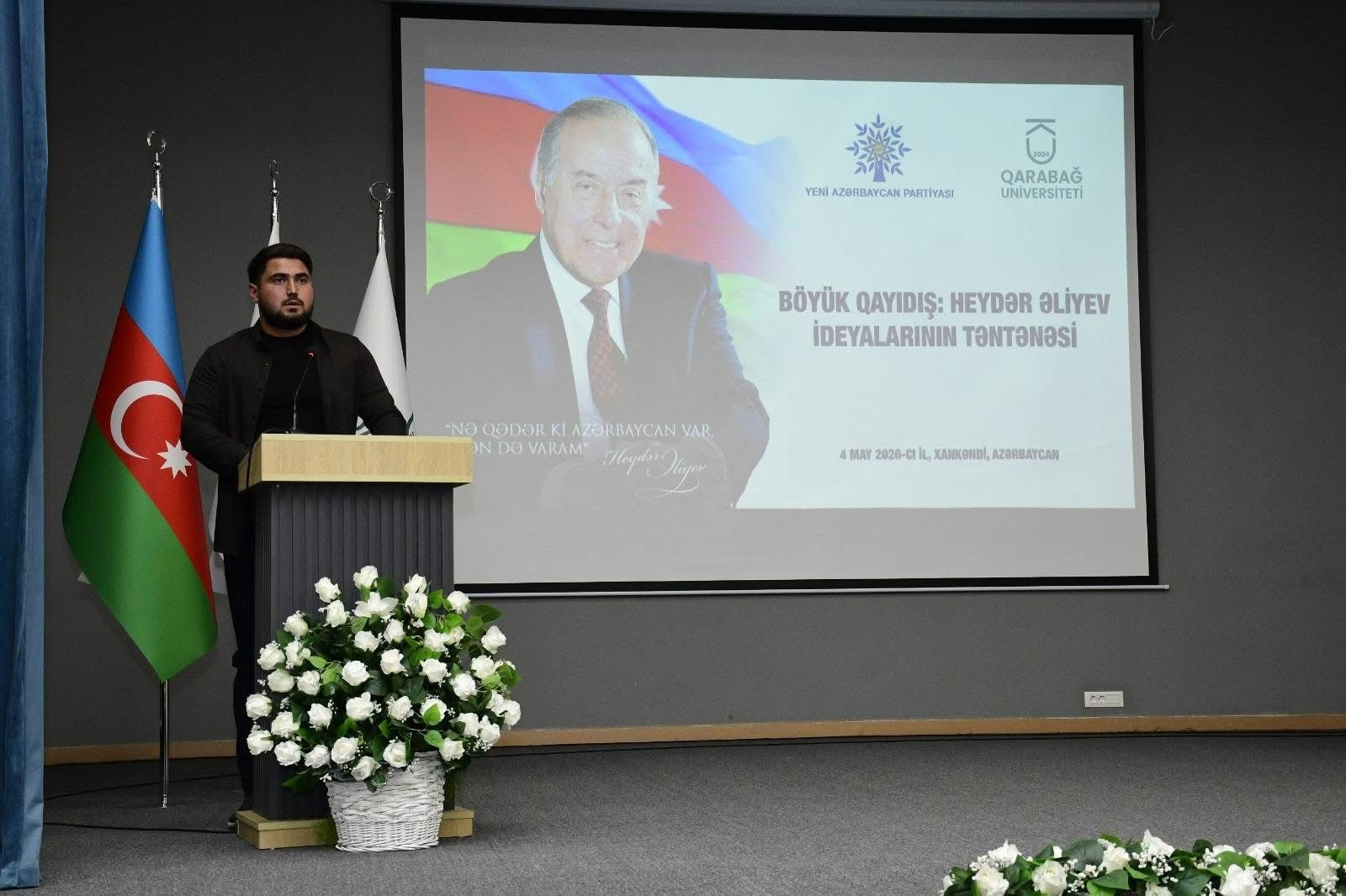 Qarabağ Universitetində Heydər Əliyevin ideyalarına həsr olunan tədbir keçirilib