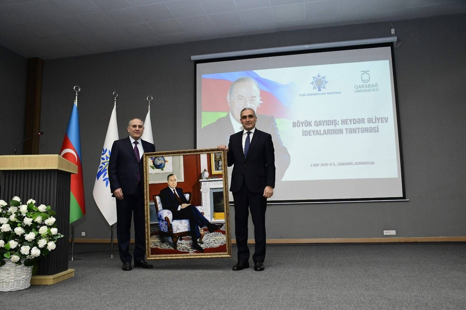 Qarabağ Universitetində Heydər Əliyevin ideyalarına həsr olunan tədbir keçirilib