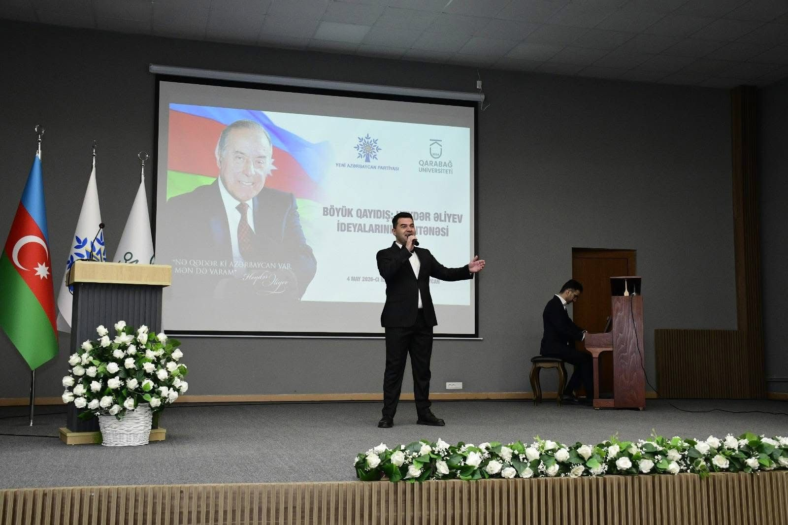 Qarabağ Universitetində Heydər Əliyevin ideyalarına həsr olunan tədbir keçirilib
