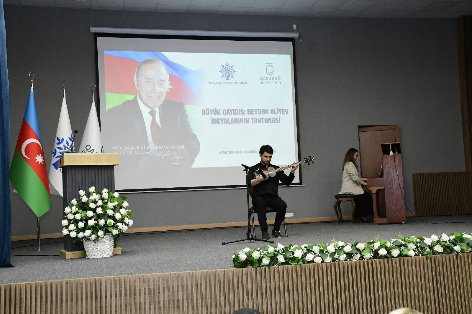 Qarabağ Universitetində Heydər Əliyevin ideyalarına həsr olunan tədbir keçirilib