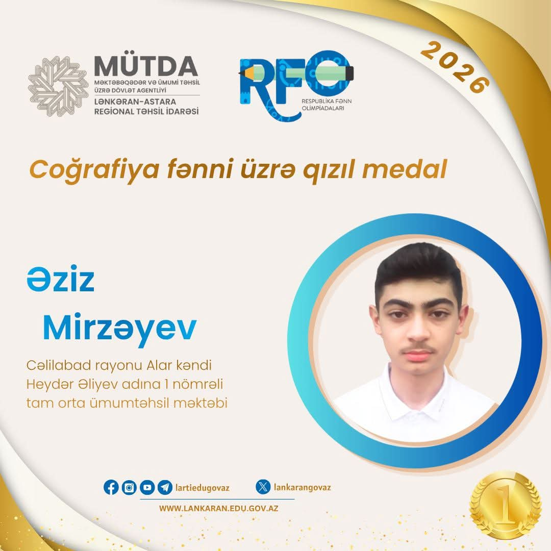Lənkəran-Astara məktəbliləri 13 medal qazandı