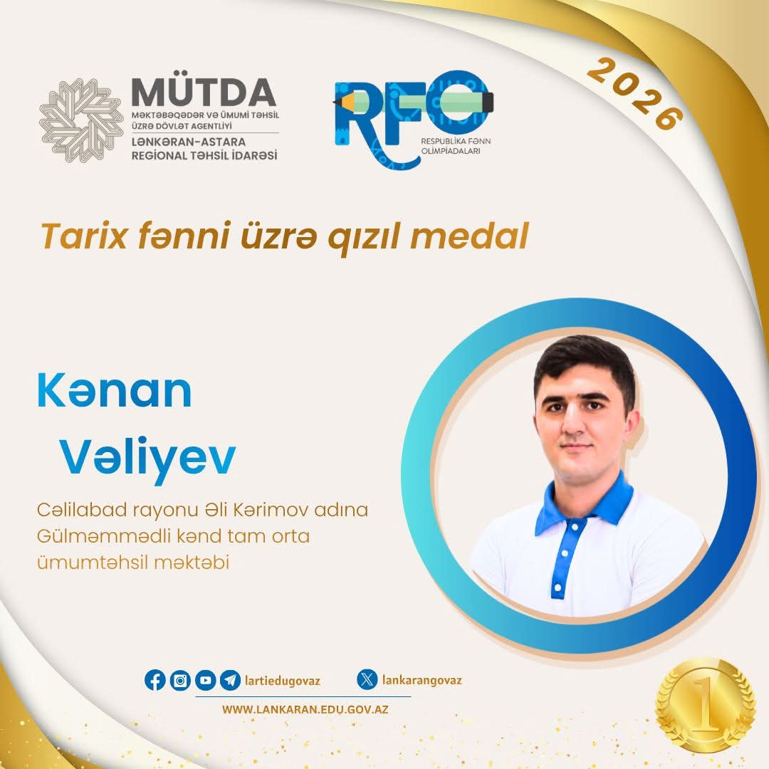 Lənkəran-Astara məktəbliləri 13 medal qazandı