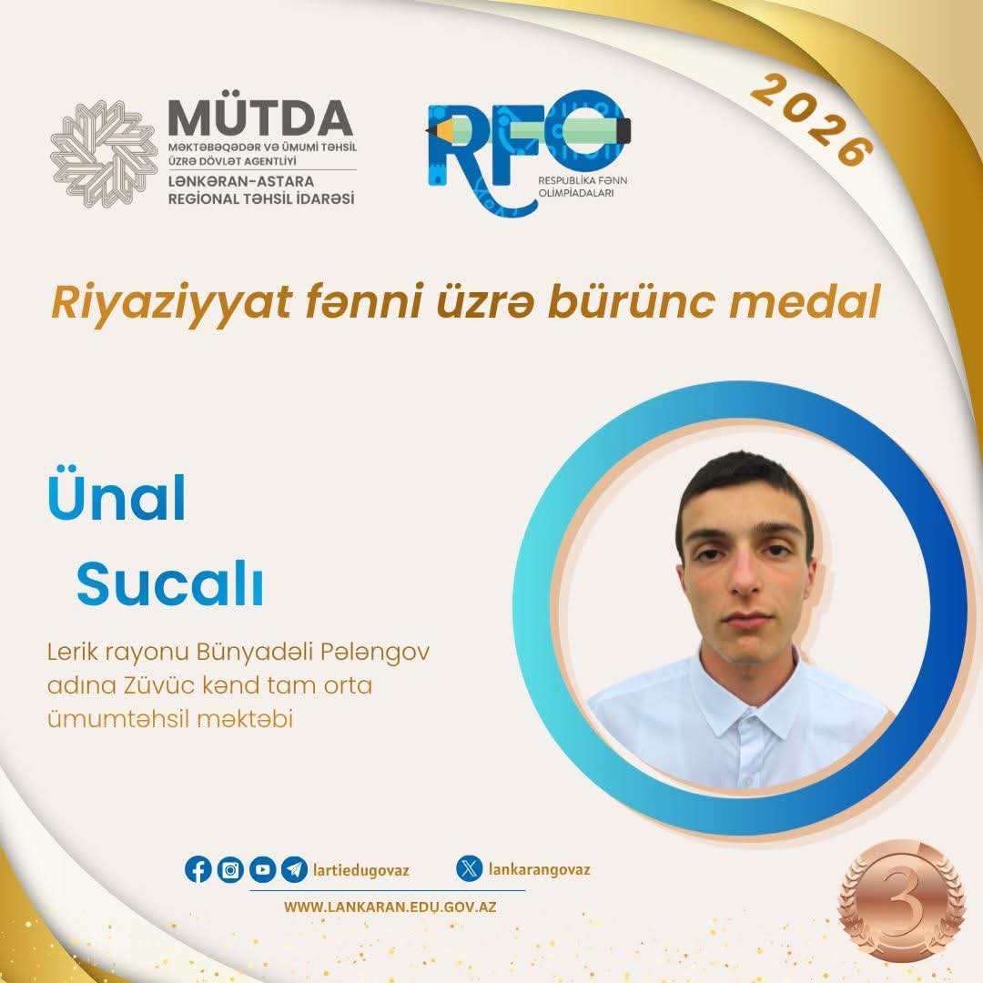 Lənkəran-Astara məktəbliləri 13 medal qazandı