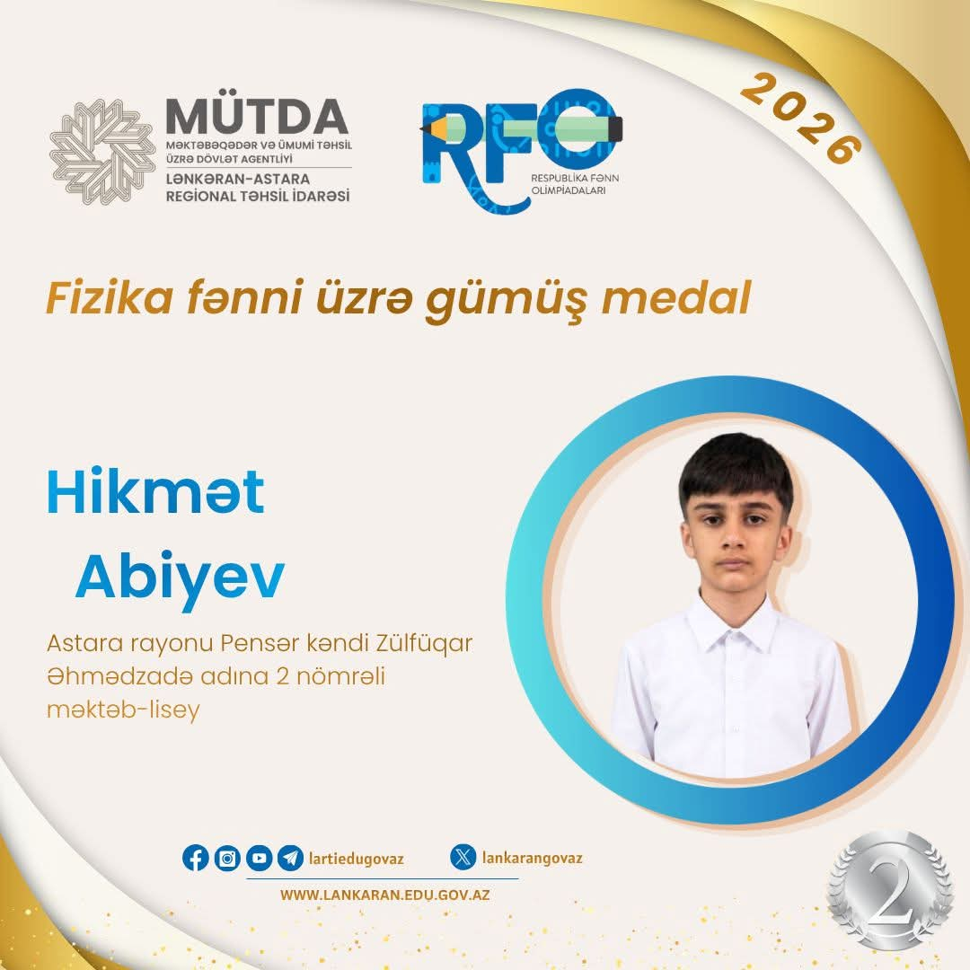 Lənkəran-Astara məktəbliləri 13 medal qazandı