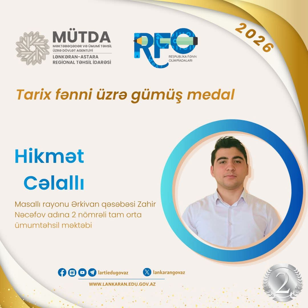 Lənkəran-Astara məktəbliləri 13 medal qazandı