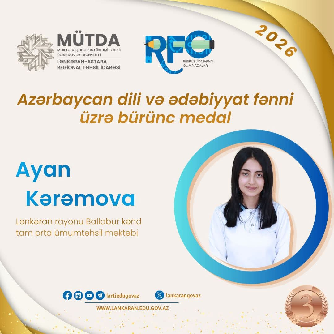 Lənkəran-Astara məktəbliləri 13 medal qazandı