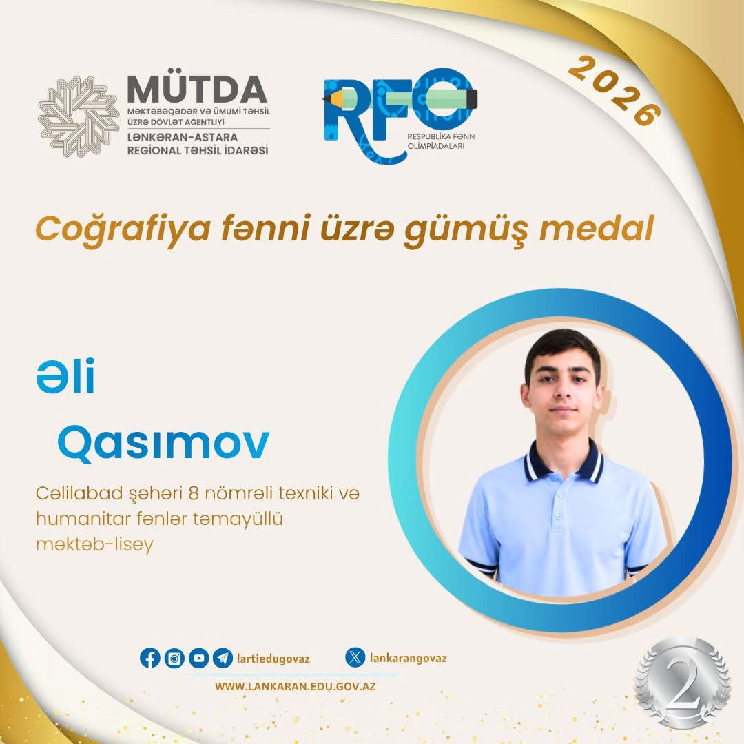 Lənkəran-Astara məktəbliləri 13 medal qazandı