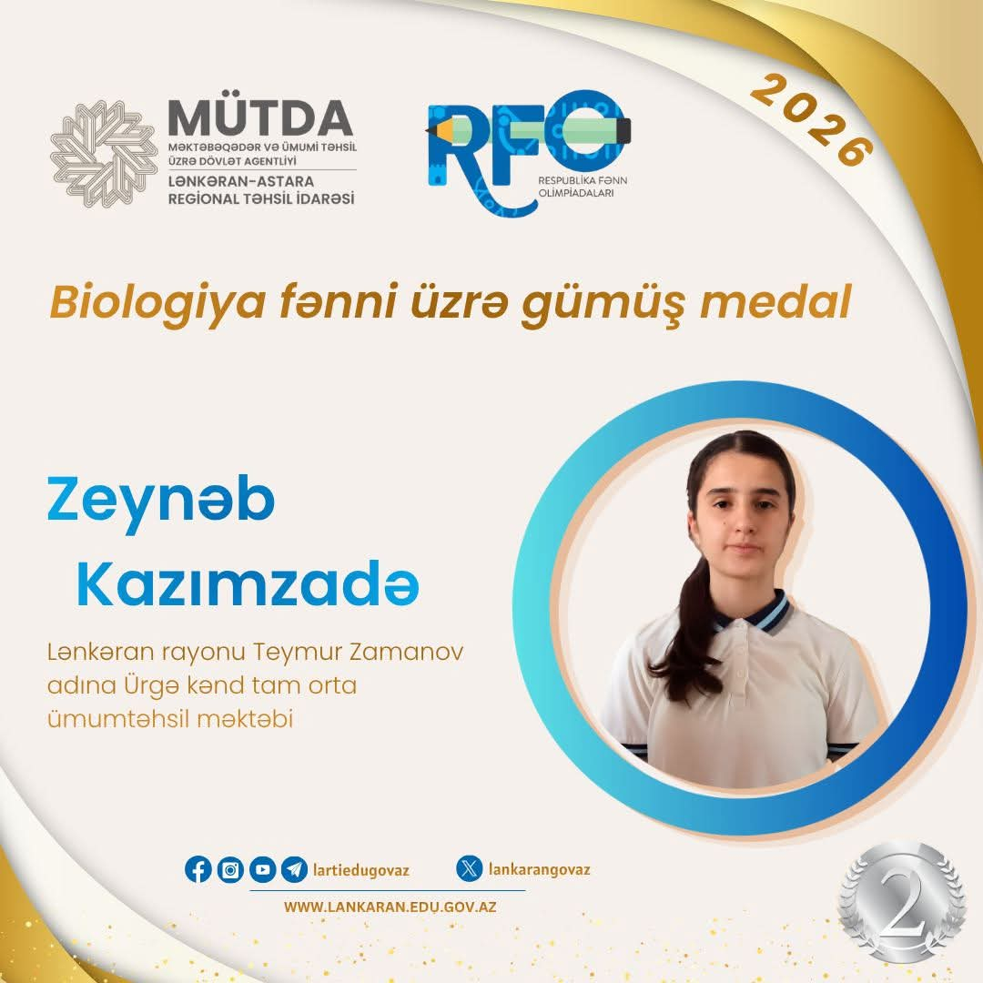 Lənkəran-Astara məktəbliləri 13 medal qazandı