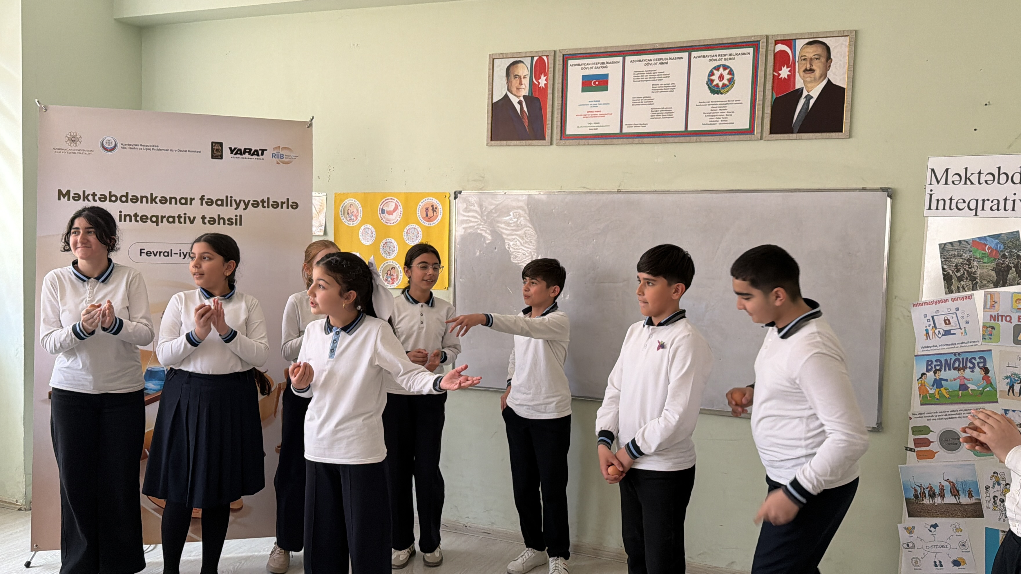 “Məktəbdənkənar fəaliyyətlərlə inteqrativ təhsil” layihəsi çərçivəsində təlimlər keçirilib