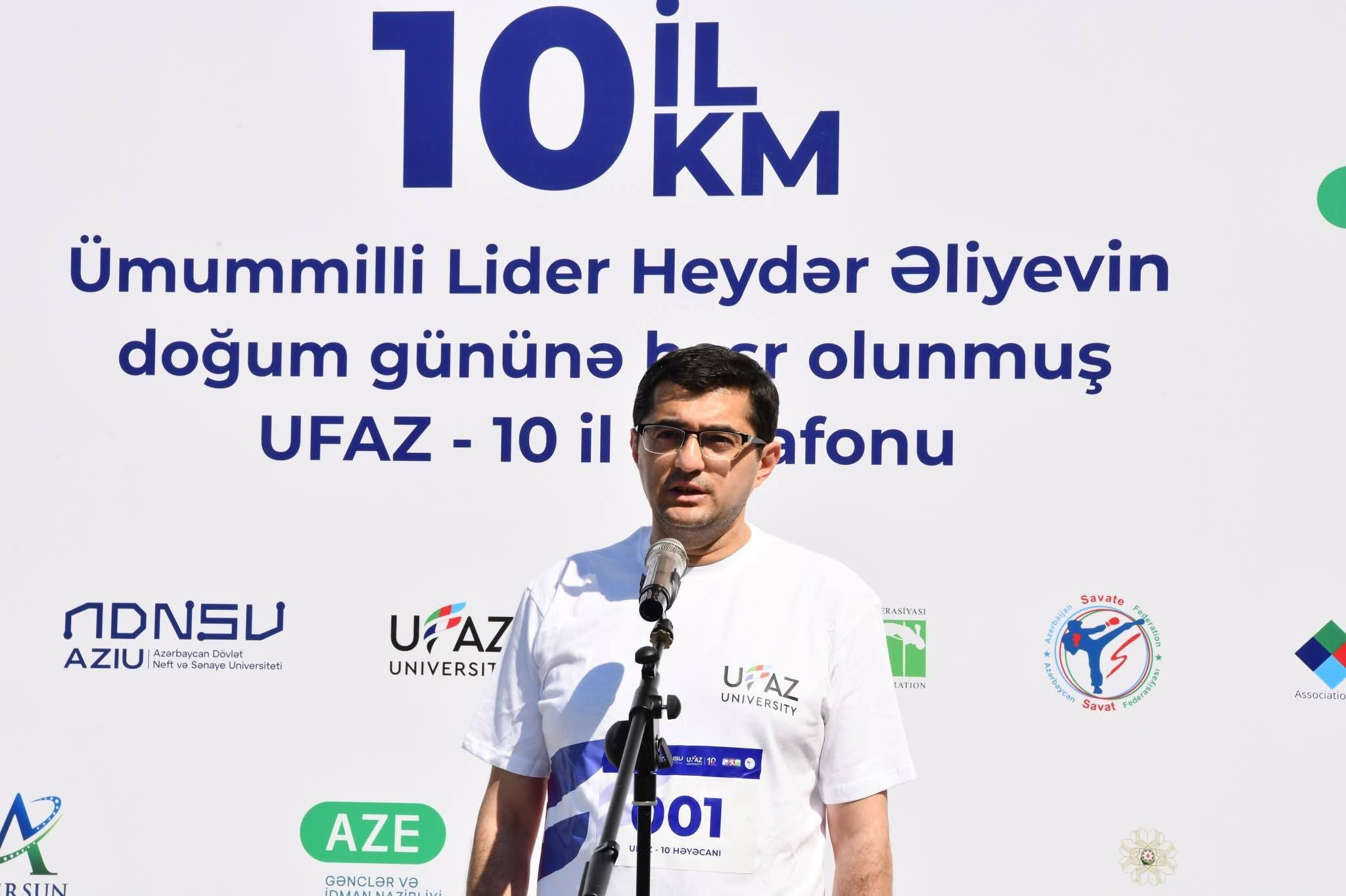 Ümummilli Liderin 103-cü ildönümünə və UFAZ-ın 10 illiyinə həsr olunmuş marafon keçirilib