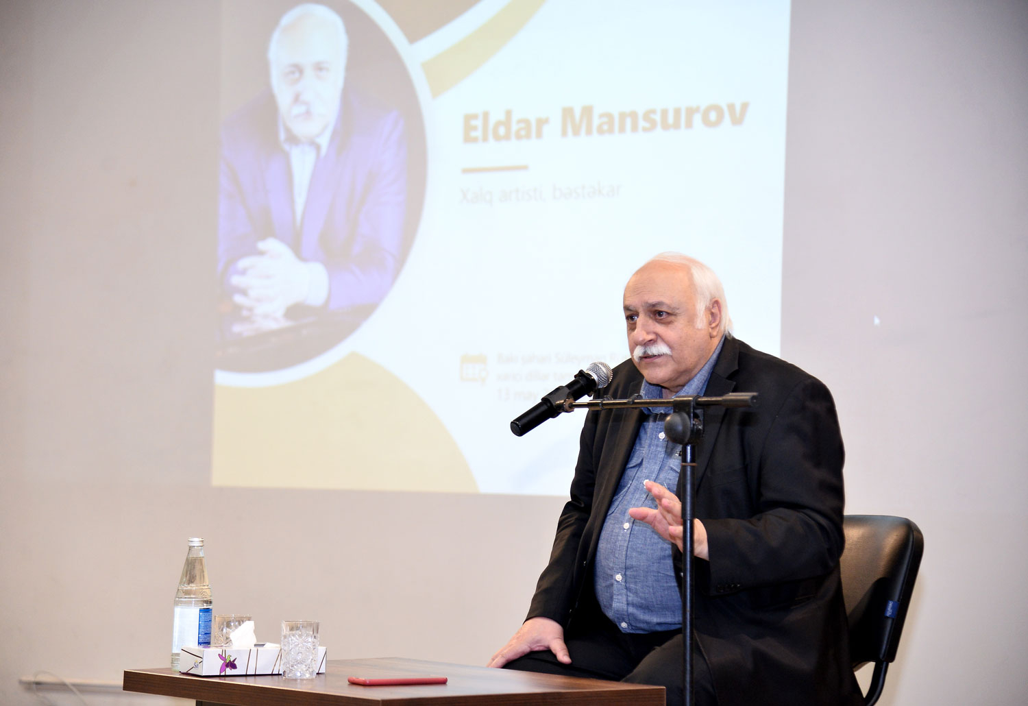 Eldar Mansurov “Məktəbdə...” layihəsinin qonağı olub