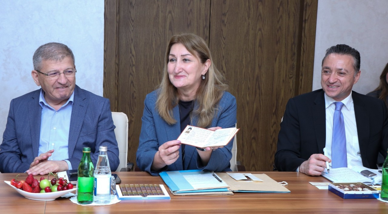 AzMİU məzunu Sami Hijjavi doğma universitetini ziyarət edib