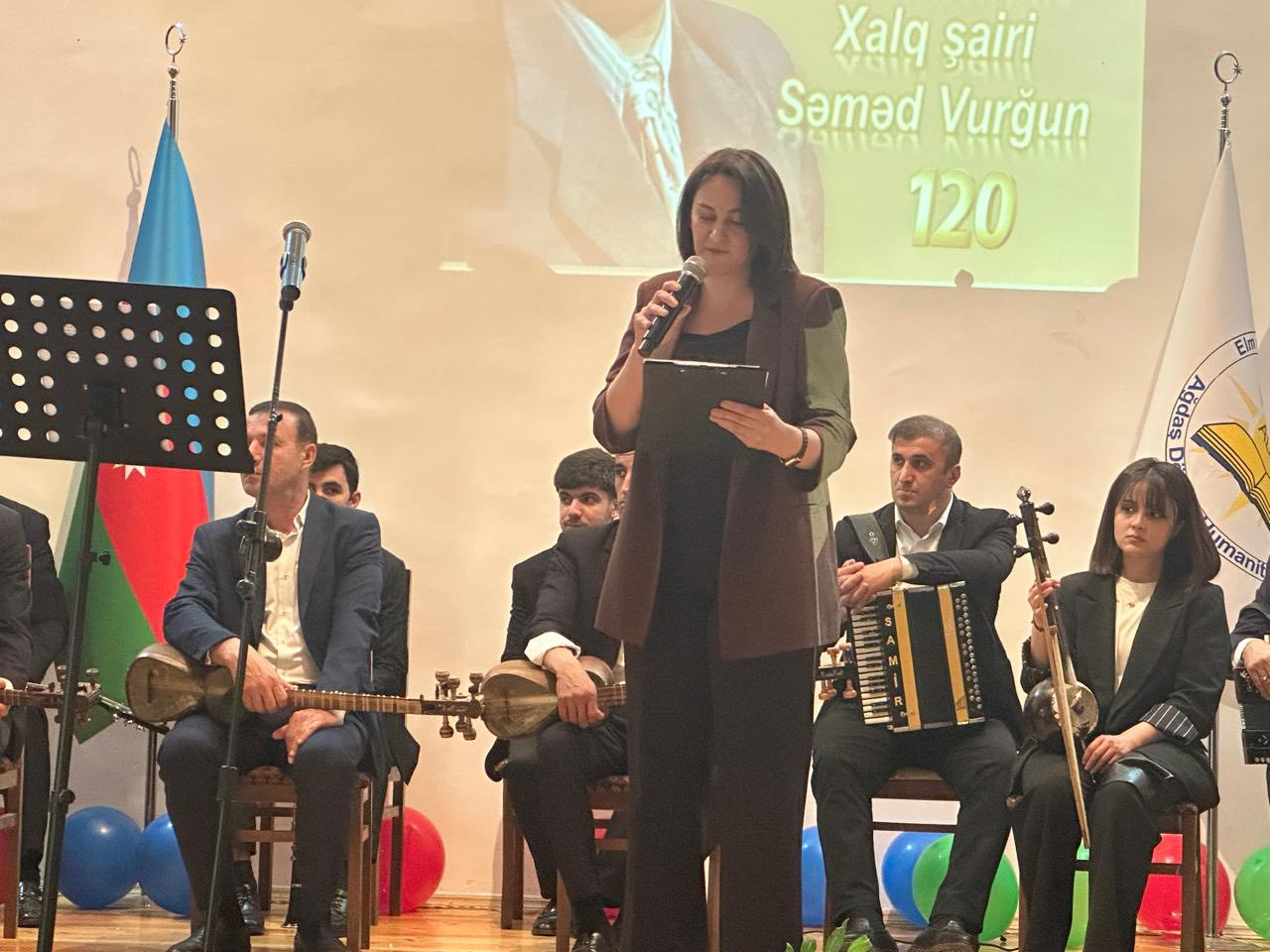 Ağdaşda Səməd Vurğunun 120 illik yubileyinə həsr olunmuş tədbir keçirilib