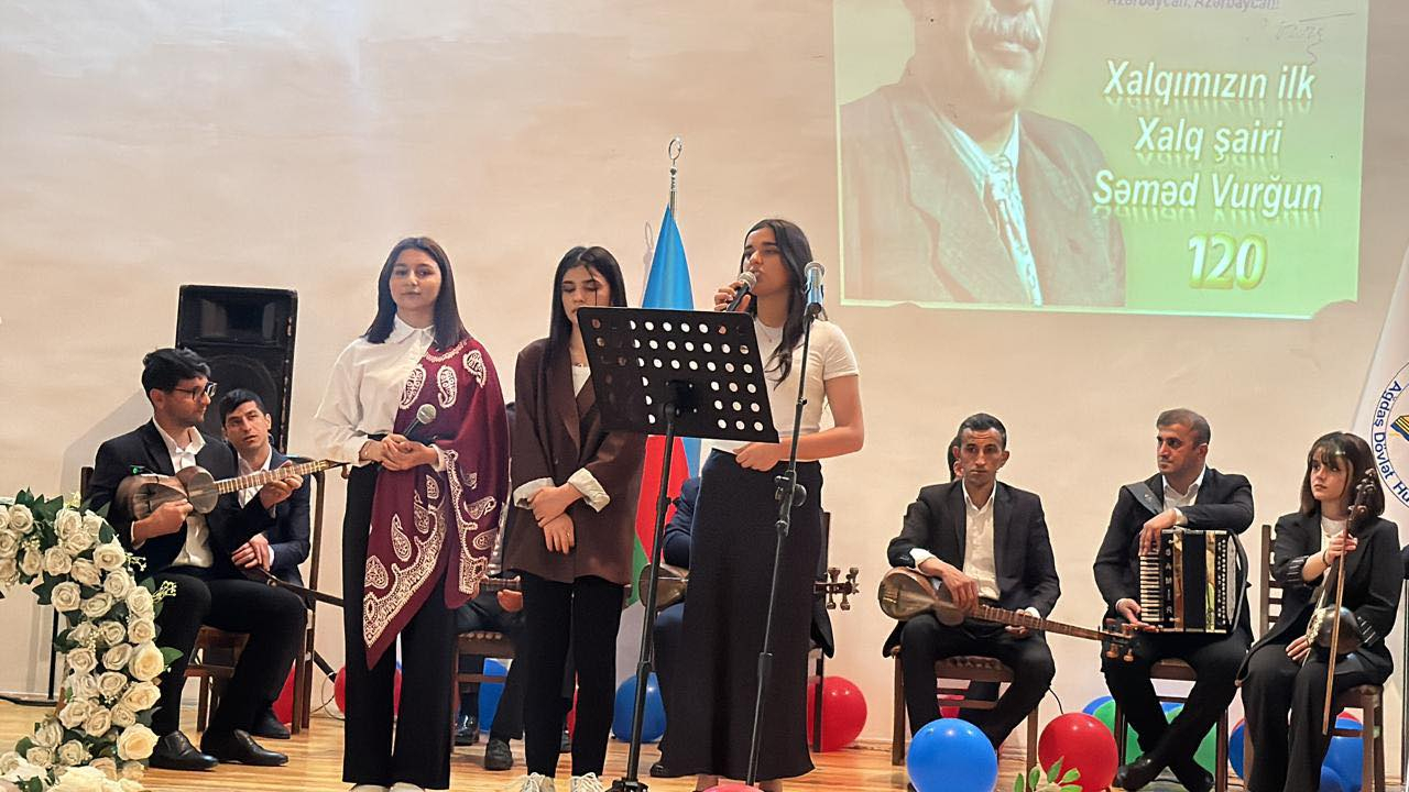 Ağdaşda Səməd Vurğunun 120 illik yubileyinə həsr olunmuş tədbir keçirilib