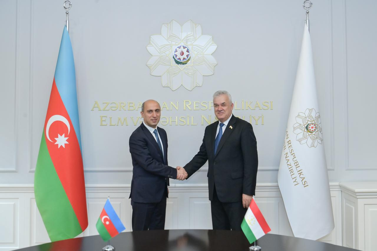 Emin Əmrullayev Tacikistan Respublikasının təhsil və elm naziri ilə görüşüb