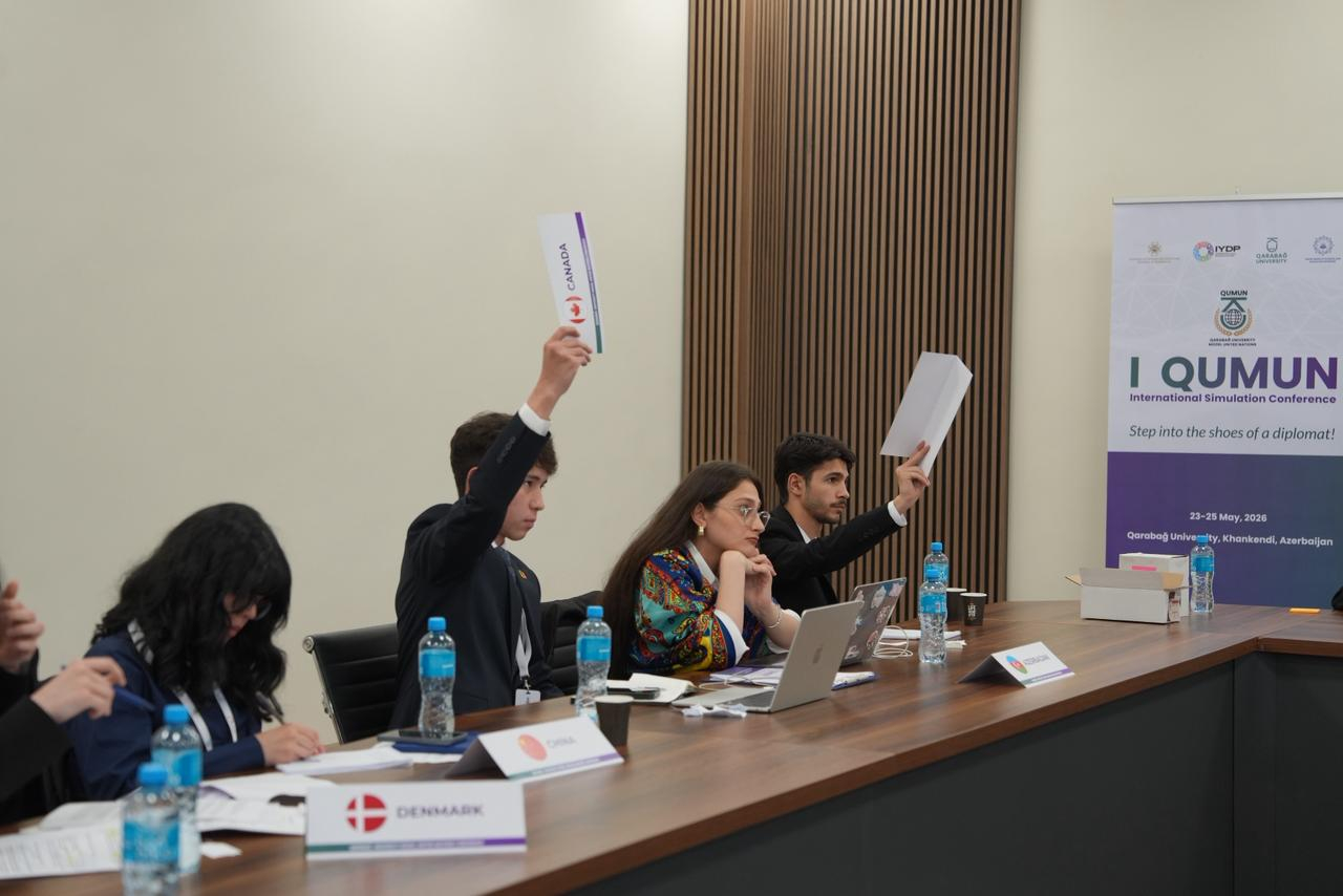 Qarabağda ilk dəfə keçirilən tələbə və gənclərin beynəlxalq BMT Modeli konfransı davam edir