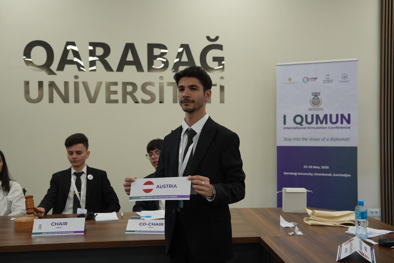 Qarabağda ilk dəfə keçirilən tələbə və gənclərin beynəlxalq BMT Modeli konfransı davam edir
