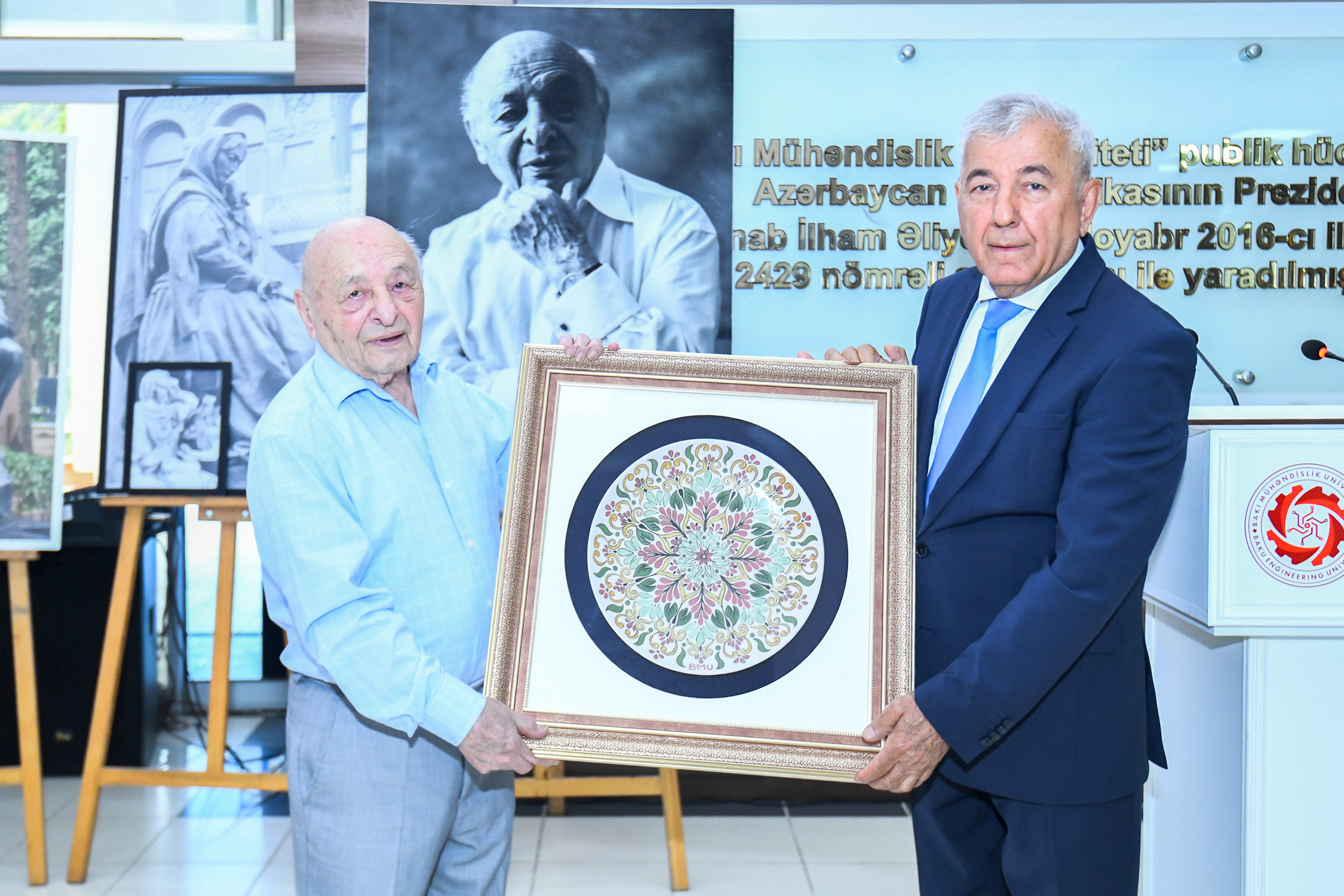 BMU-da Ömər Eldarovun yaradıcılığına həsr olunmuş sərgi keçirilib