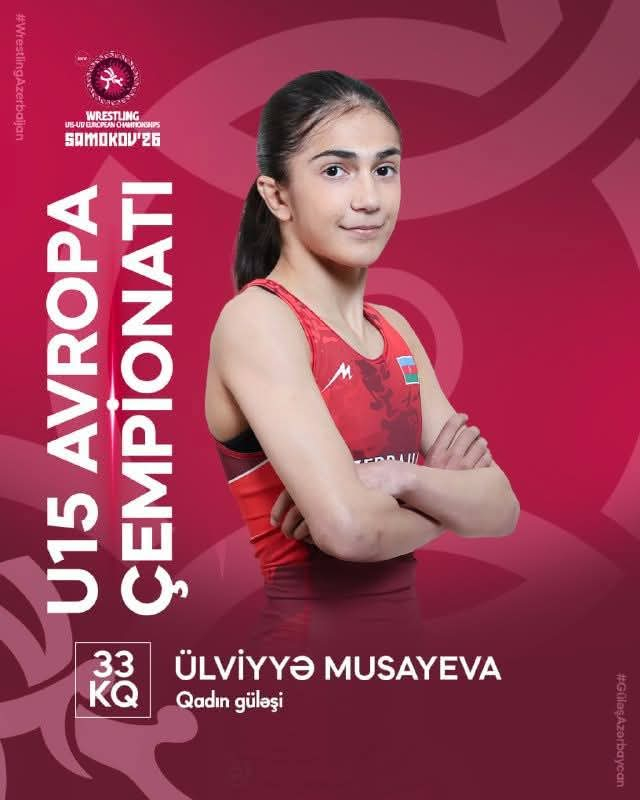 Yeniyetmələrimiz Avropa çempionatında 5 medal qazandılar