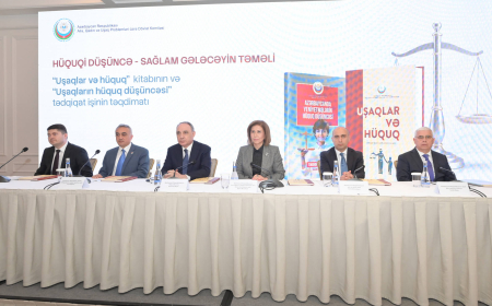 Yeniyetmələrin hüquq düşüncəsinə dair tədqiqat və “Uşaqlar və hüquq” kitabı təqdim olunub