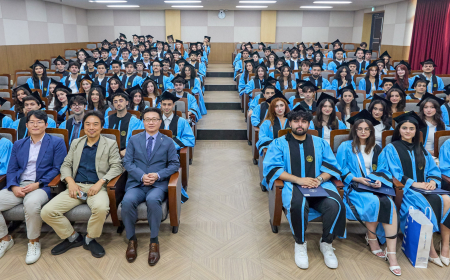 Cənubi Koreyada BMU-İNHA İDP tələbələri üçün buraxılış mərasimi keçirilib 