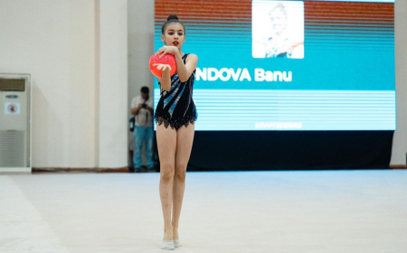 Gimnastika üzrə ikinci mükafatlandırma mərasimi keçirilib