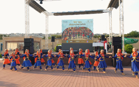 Yallı festivalında 350-dən çox şagird bir araya gəldi 