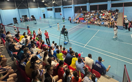 Badminton üzrə yarışların final mərhələsi keçirilir