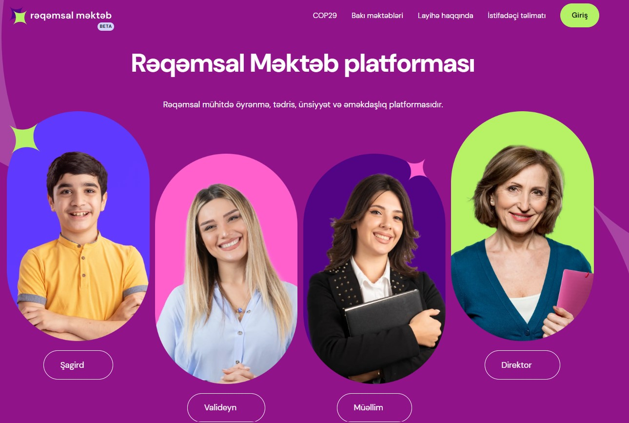 “Rəqəmsal məktəb” regionların ən böyük şəhərlərində tətbiq ediləcək 