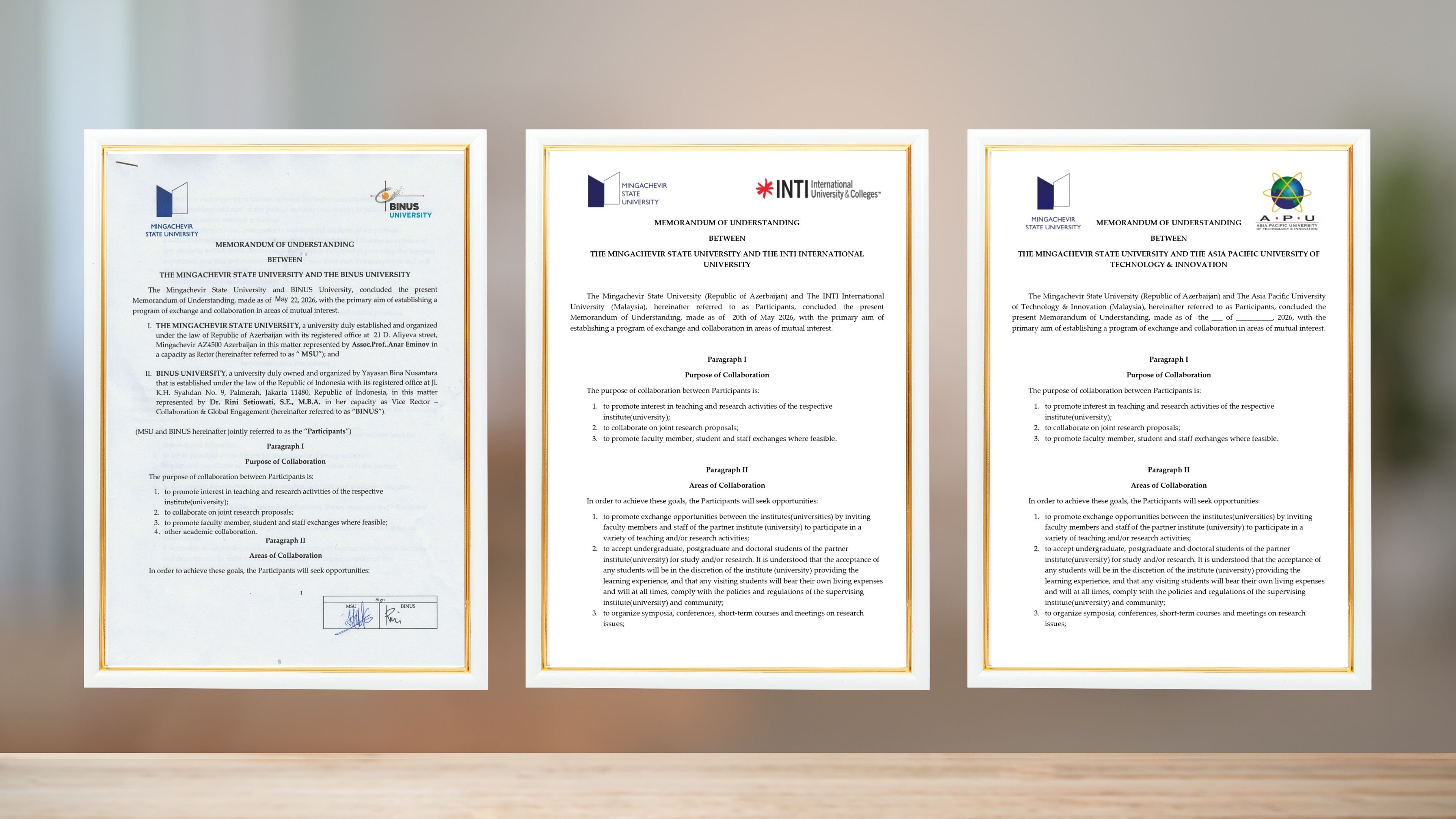 MDU İndoneziya və Malayziya universitetləri ilə tələbə mübadiləsini genişləndirir