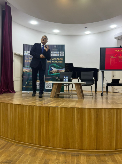 Qarabağ Universitetində professional səs elminə həsr olunmuş konqres təşkil edilib