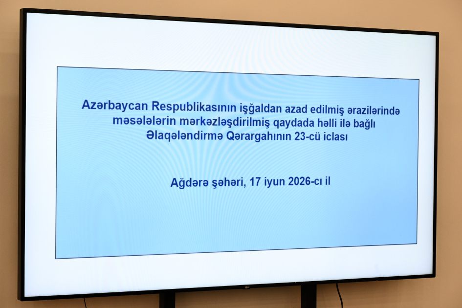 Əlaqələndirmə Qərargahının növbəti iclası Ağdərə şəhərində keçirilib
