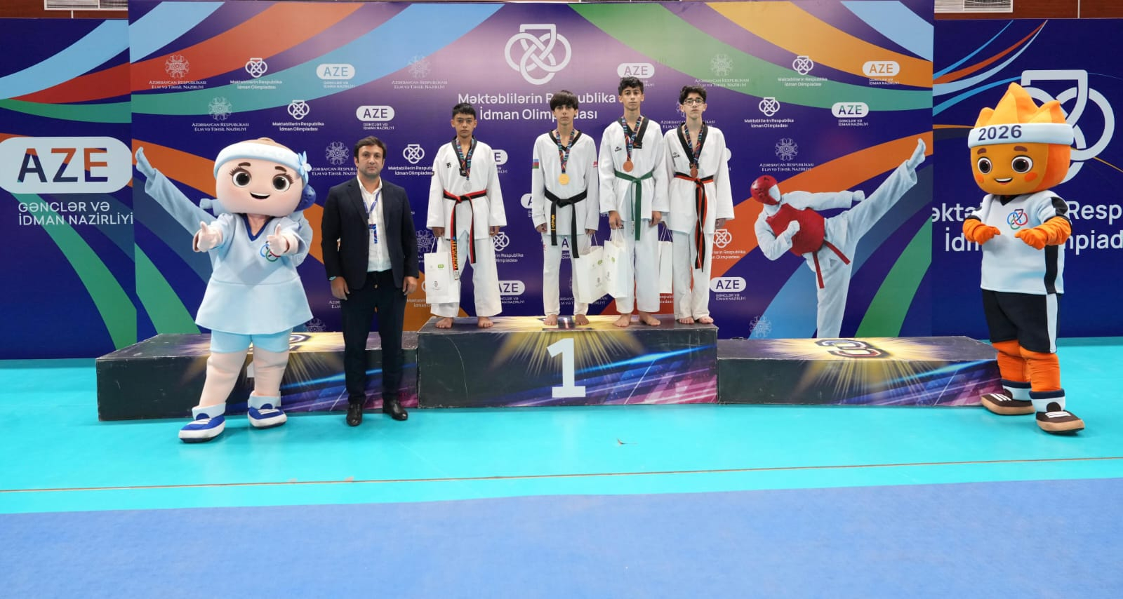 Taekvondo yarışlarına yekun vurulub
