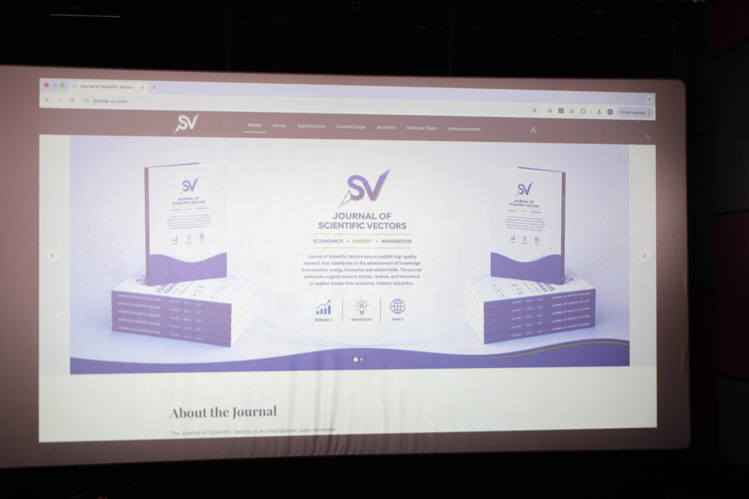 MDU-da “The Journal of Scientific Vectors” jurnalının saytının təqdimatı keçirilib
