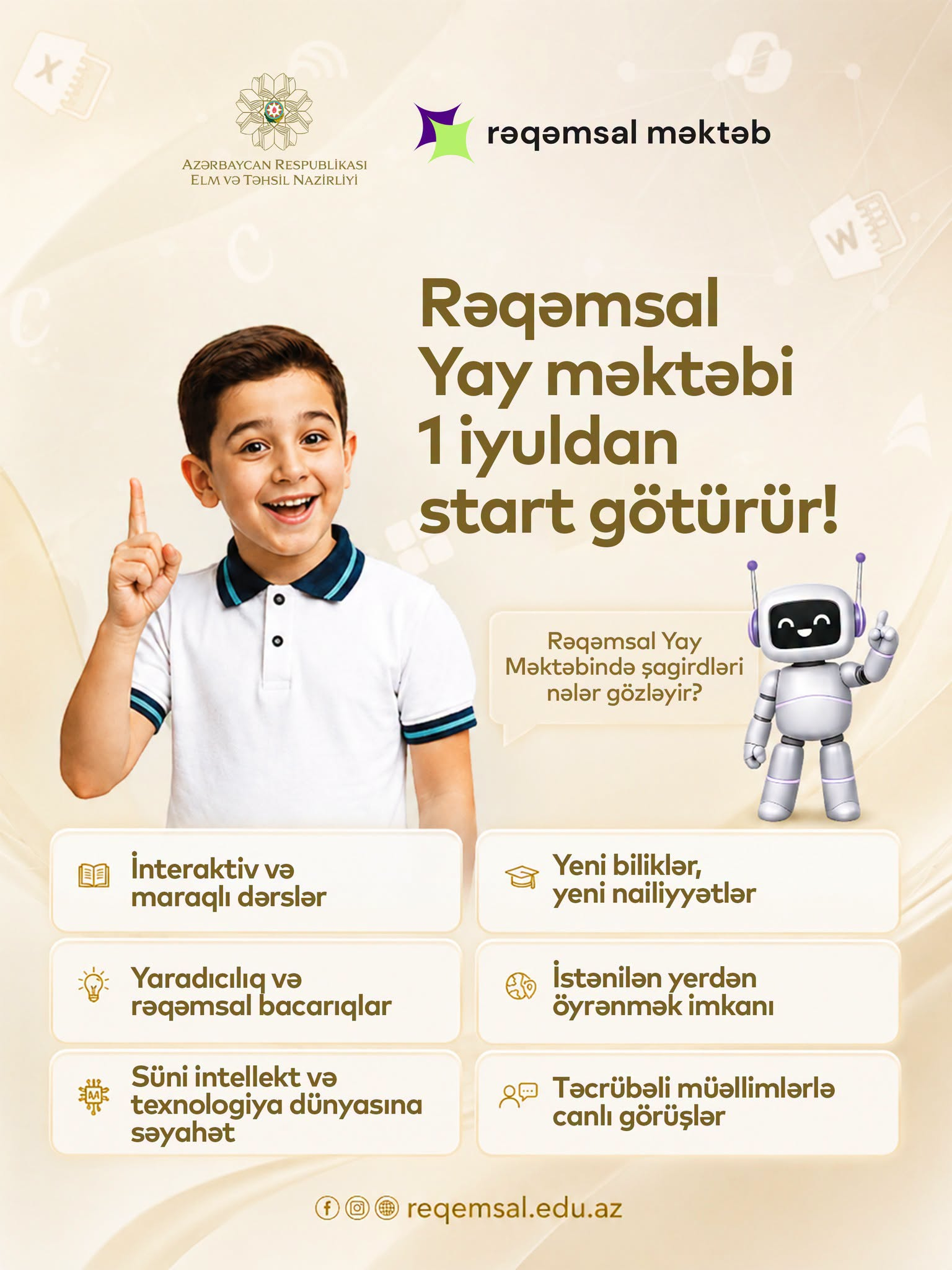 "Rəqəmsal Yay Məktəbi"nə qeydiyyat başladı