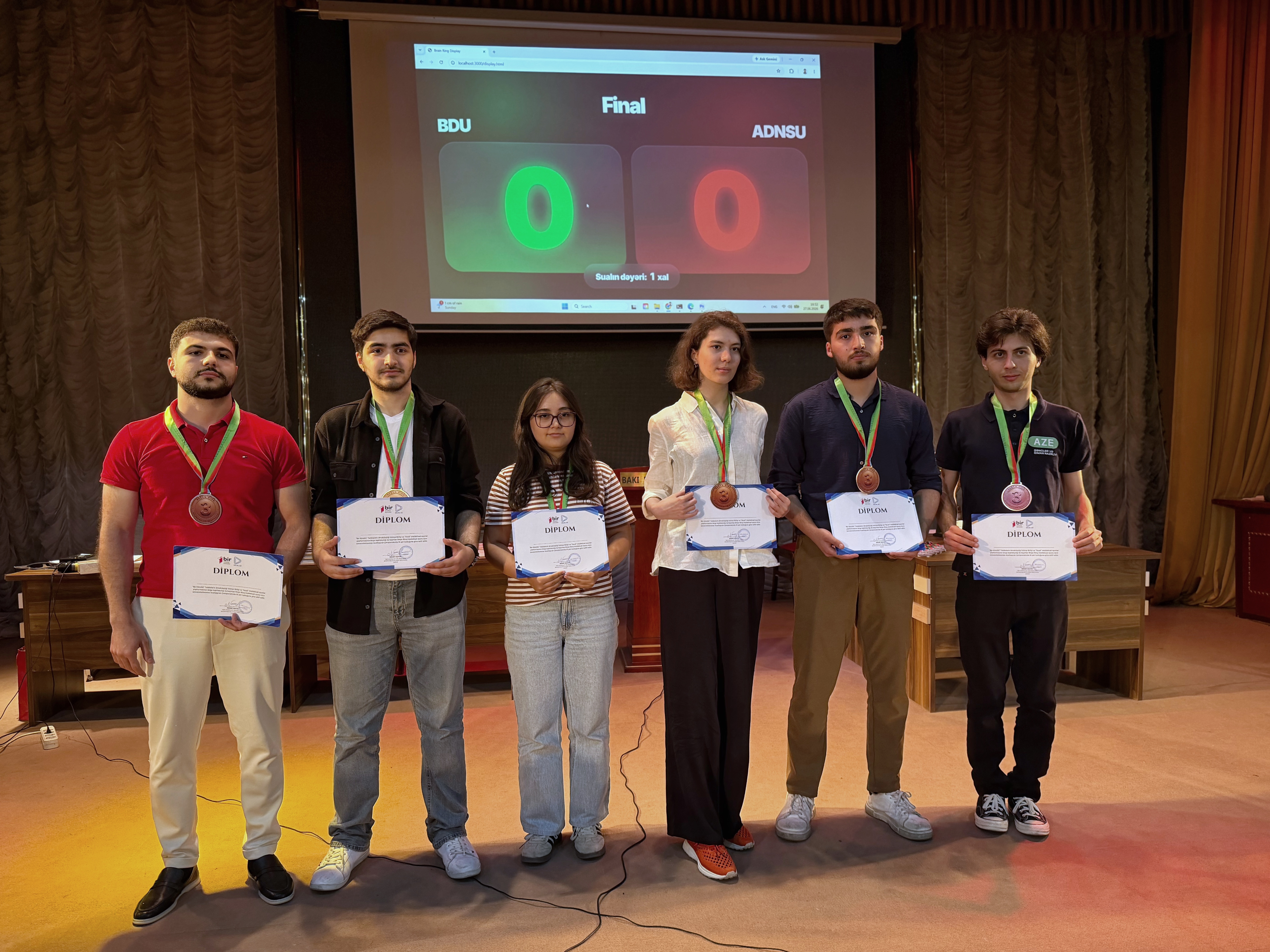 "Breyn Rinq" üzrə Universitetlərarası Azərbaycan Çempionatı keçirilib