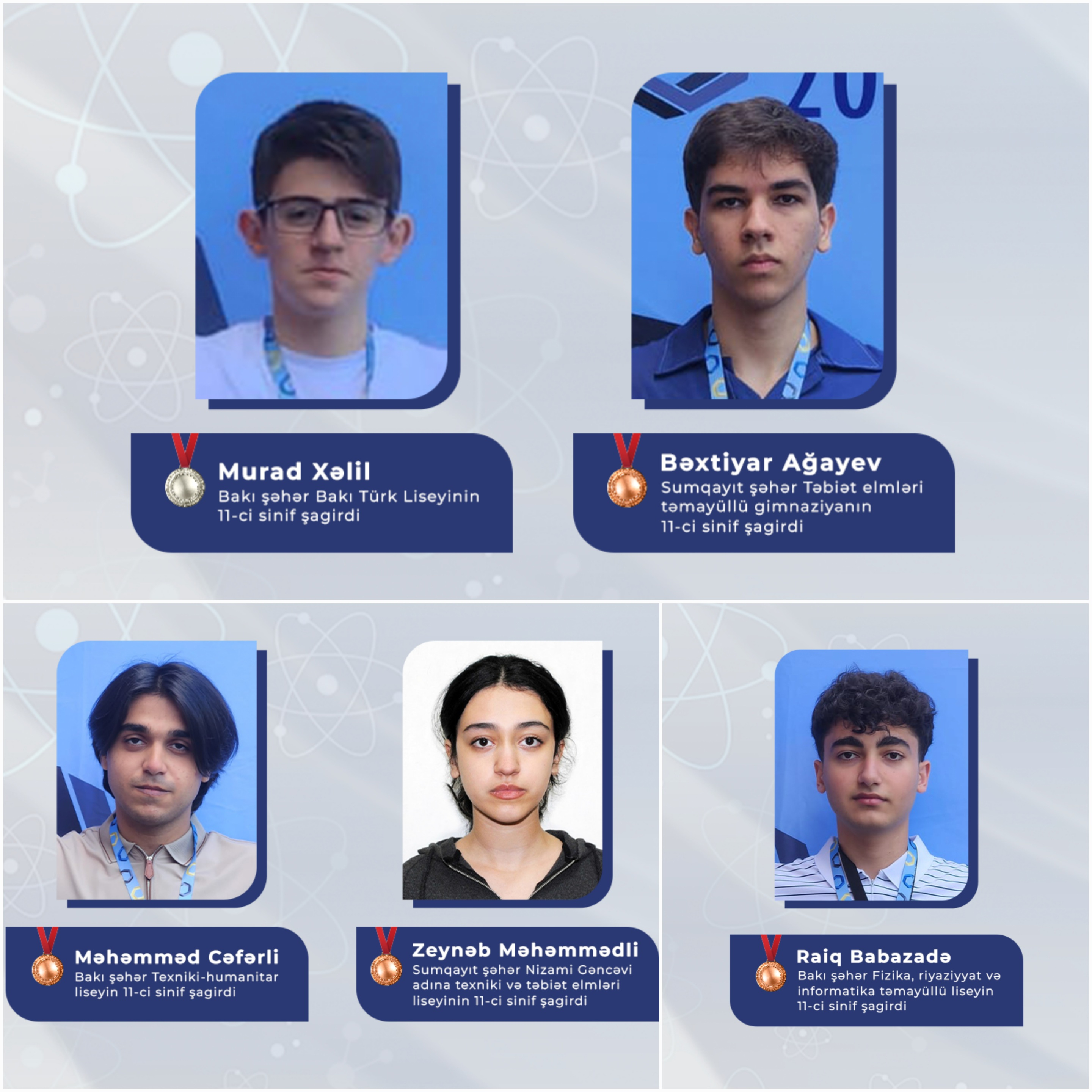 Məktəblilərimiz beynəlxalq olimpiadada uğurla çıxış ediblər