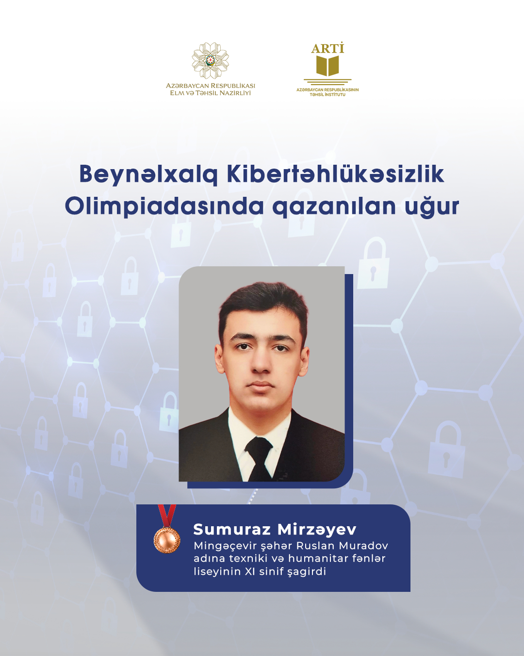 Komandamız Beynəlxalq Kibertəhlükəsizlik Olimpiadasında uğur qazanıb