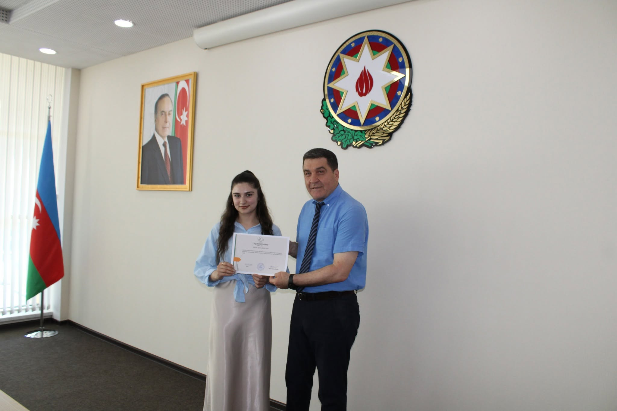Qəbələ Dövlət Peşə Təhsil Mərkəzinin tələbələrinə təşəkkürnamə təqdim edilib