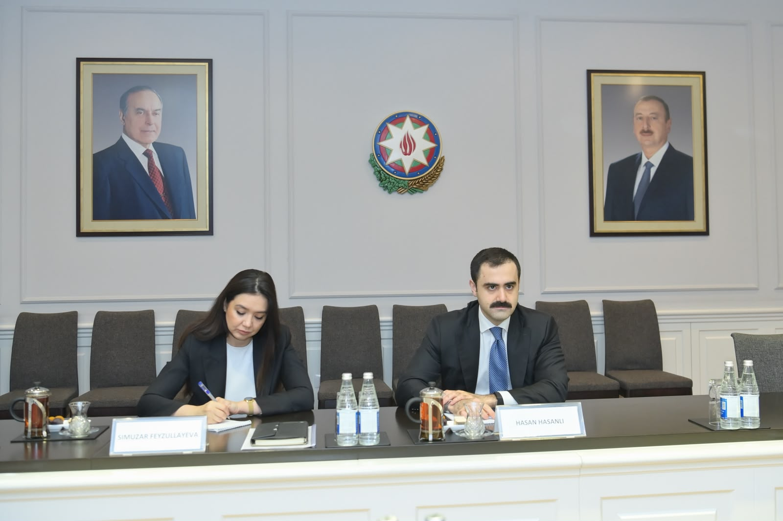 Həsən Həsənli Ruanda Respublikasının səfiri ilə görüşüb