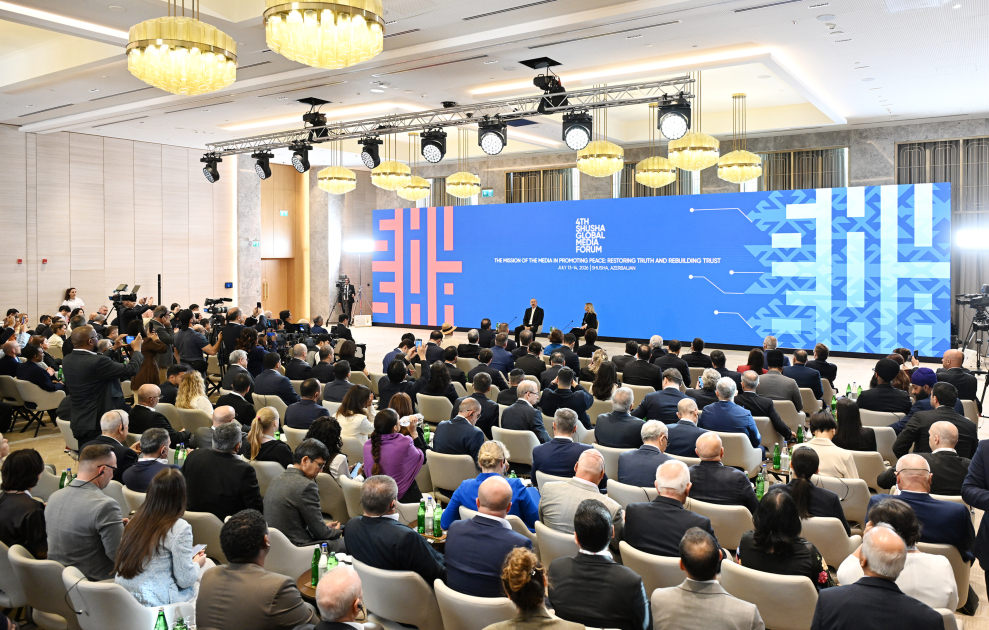 Prezident İlham Əliyev Şuşa Qlobal Media Forumunun keçirilməsinin məqsədindən danışıb