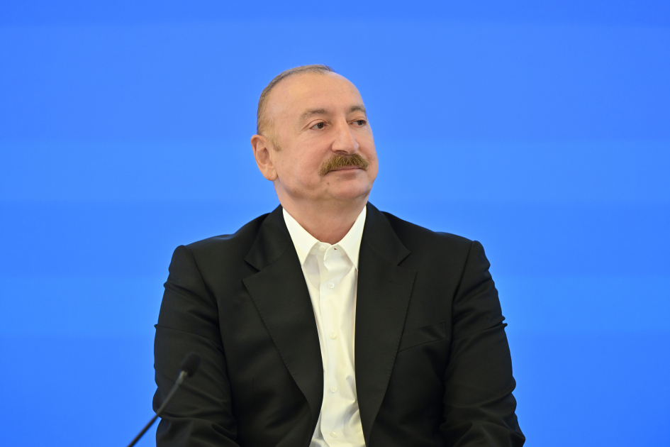 Prezident İlham Əliyev IV Şuşa Qlobal Media Forumunun açılışında iştirak edir