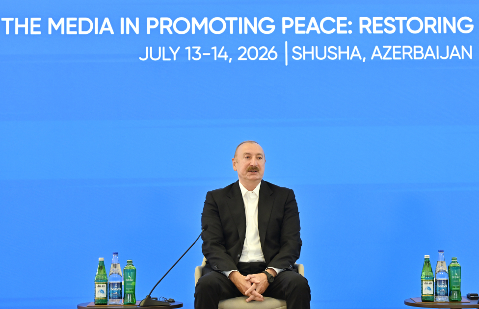 Prezident İlham Əliyev IV Şuşa Qlobal Media Forumunun açılışında iştirak edir